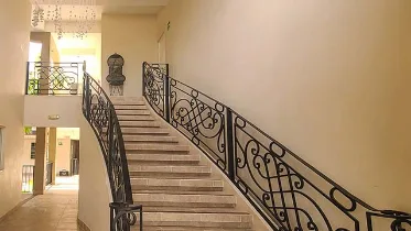 Inside of the stairs of the dental clinic in Los Algodones