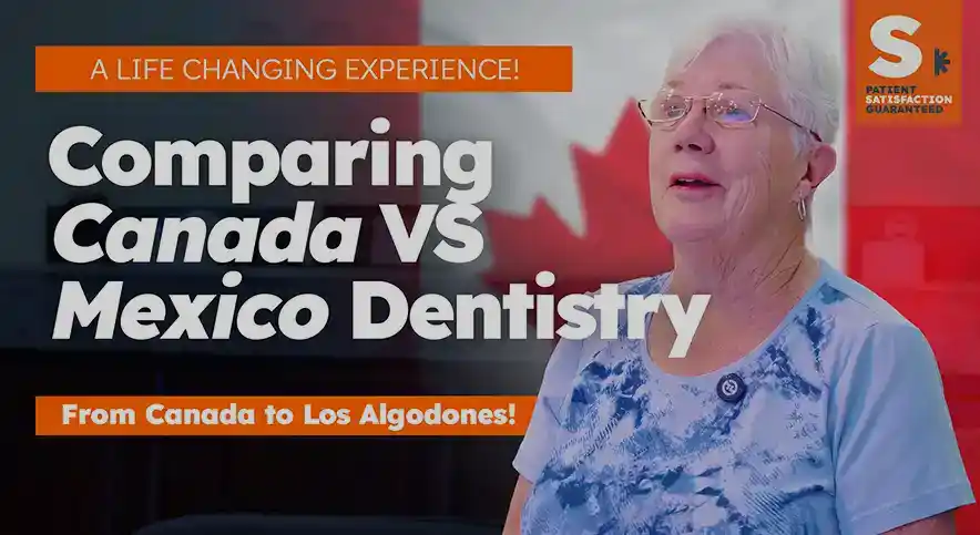 senior smiling for his dental work in cancun