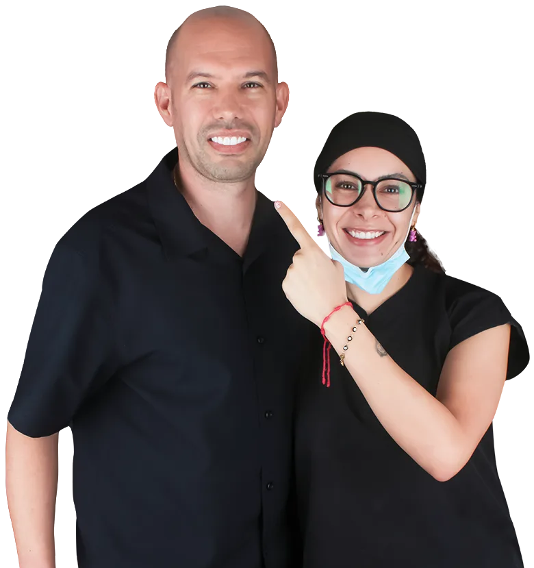 Smiling after having dental work in Los Algodones Mexico
